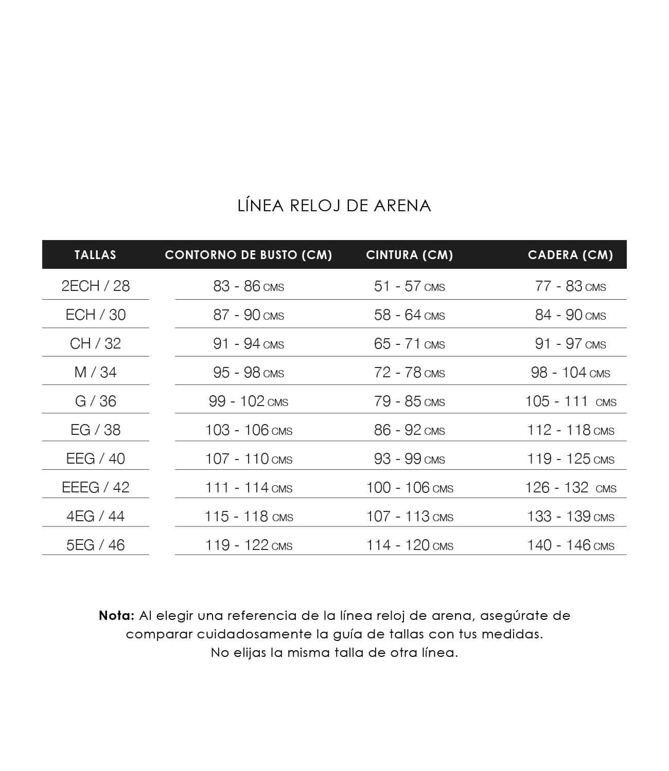 Cinturilla 3 Broches Reloj de Arena Mujer